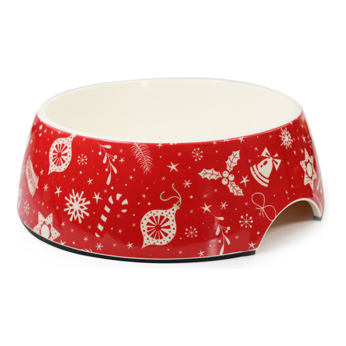 Record Ciotola Natale in melamina  17,5 cm - Capacita' 350 ml Rosso