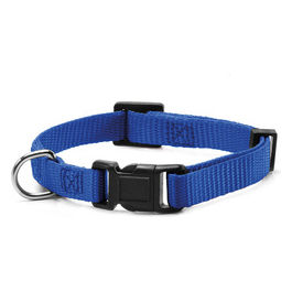 Collare per cani in Nylon con clip di chiusura in plastica L - 2,5 cm|Circonferenza 48-63 cm Blu