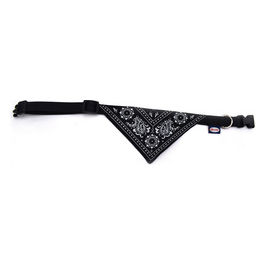 Collare per cani in Nylon con bandana XS - 1,6 cm|Circonferenza 30-45 cm Nero