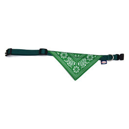 Collare per cani in Nylon con bandana S - 1,9 cm| Circonferenza 35-50 cm Verde
