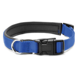 Collare per cani in Nylon linea Soft con rivestimento in neoprene XS - 1,5 cm|Circonferenza 35-40 cm Blu