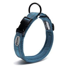 Collare per cani in nylon con dettagli catarifrangenti Ande XXS - 1,5 cm|Circonferenza 28-30 cm Blu