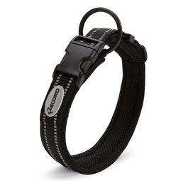 Collare per cani in nylon con dettagli catarifrangenti Ande XS - 1,5 cm|Circonferenza 30-35 cm Nero