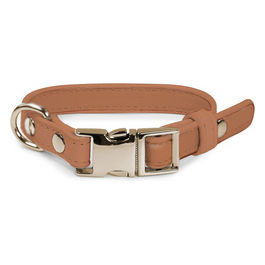 Collare per cani in similpelle con fibbia in metallo XS - 1,5 cm|Circonferenza 28-38 cm Marrone