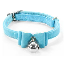 Collare per gatti in similpelle scamosciata S - 1 cm|Lunghezza 20