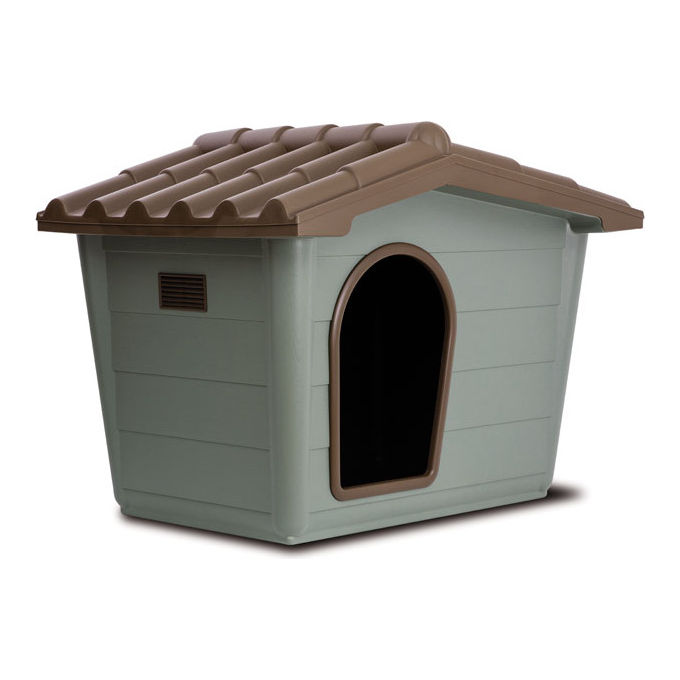 Record Cuccia da esterno Eco-Sprint verde in plastica cani L - (99 x 70 x 75 cm) Grigio