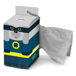 Dispenser sacchetti igienici per cani in cartone 6,5 x 4 x 4 cm 