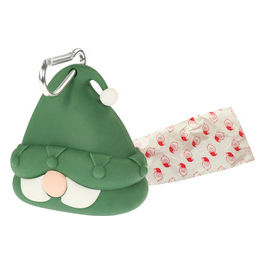 Dispenser per sacchetti igienici per cani Babbo Natale 19 x 8 x 5 cm Verde