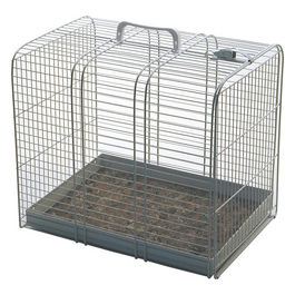 Gabbia in metallo zincato per trasporto cani e gatti S - (38 x 27 x 30h cm) 