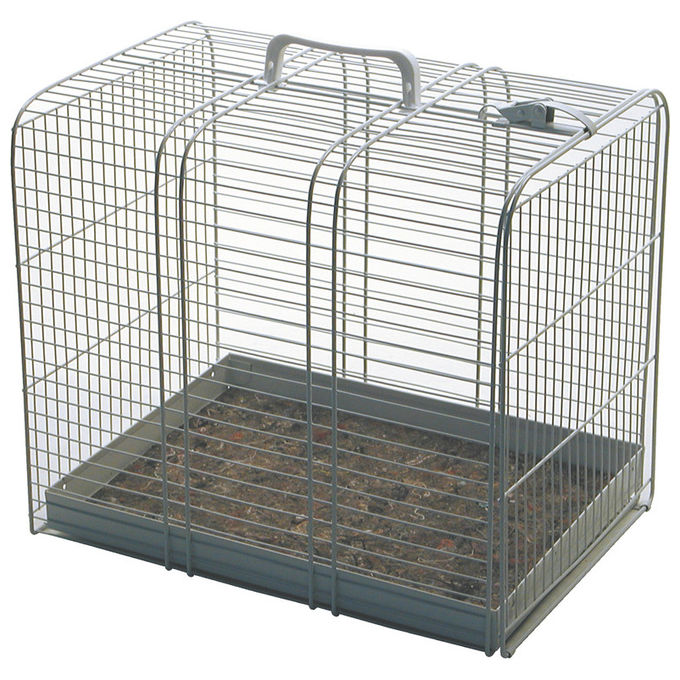 Record Gabbia in metallo zincato per trasporto cani e gatti M - (44 x 31 x 36h cm)