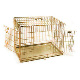 Gabbia pieghevole trasporto cani L - (90 x 60 x 66h cm) 