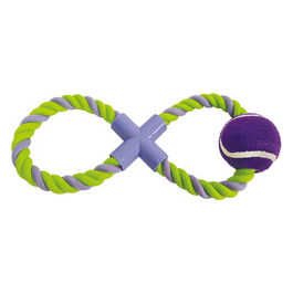 Gioco per cani in cotone linea Marine Cotton 29 cm GialloLilla
