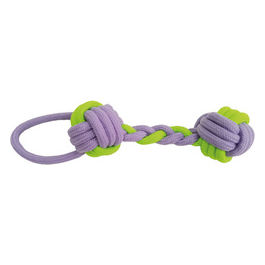 Gioco per cani in cotone linea Marine Cotton 32 cm GialloLilla