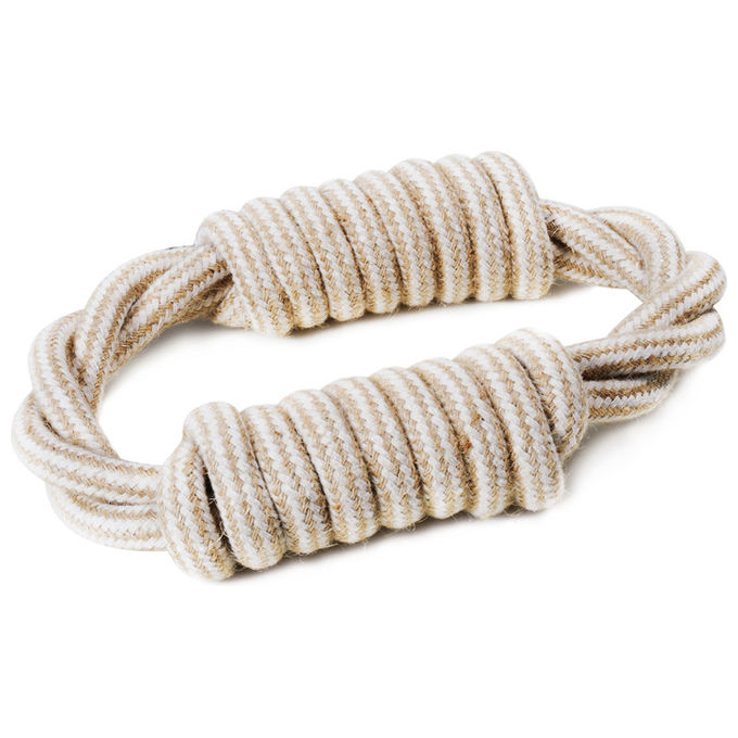 Record Gioco per cani in cotone linea Natural Cotton 18 cm Beige