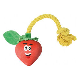 Gioco per cani in lattice con squeak Veggy Frutta 38-49 cm Rosa, Giallo