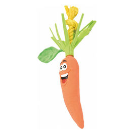 Gioco per cani in lattice con squeaker Veggy Verdure 37,5-49 cm Arancione, Giallo