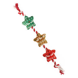 Gioco natalizio per cani peluche Trecce Natalizie 55 cm 