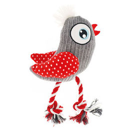 Gioco natalizio per cani peluche Caldo Natale  Red Pois