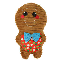 Gioco natalizio per cani peluche Famiglia Gingerone 25-32 cm Marrone