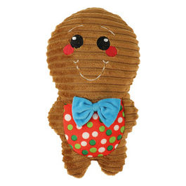 Gioco natalizio per cani peluche Famiglia Gingerone 25-32 cm Marrone