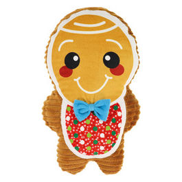 Gioco natalizio per cani peluche Famiglia Gingerone 25-32 cm Marrone