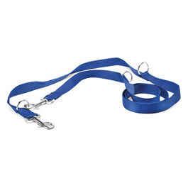 Guinzaglio da addestramento per cani con doppio moschettone S - 2 cm|Lunghezza 200 cm Blu