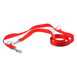 Guinzaglio da addestramento per cani con doppio moschettone S - 2 cm|Lunghezza 200 cm Rosso