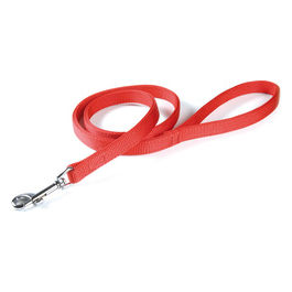 Guinzaglio per cani in Nylon a doppio strato M - 2,5 cm|Lunghezza 55 cm Rosso