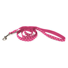 Guinzaglio per cani in Nylon linea Pois S - 1 cm|Lunghezza 120 cm Rosa