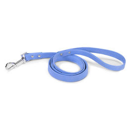 Guinzaglio per cani in similpelle scamosciata S - 1,6 cm|Lunghezza 120 cm Azzurro