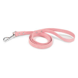 Guinzaglio per cani in similpelle scamosciata L - 1,9 cm|Lunghezza 120 cm Rosa