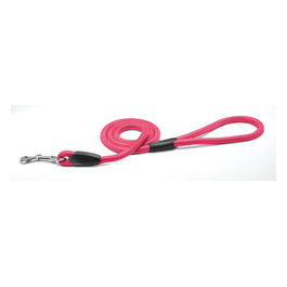 Guinzaglio per cani tubolare con dettagli in plastica XS -  1,2 cm|Lunghezza 120 cm Rosa