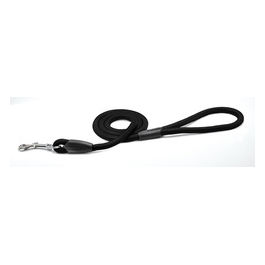 Guinzaglio per cani tubolare con dettagli in plastica XS -  1,2 cm|Lunghezza 120 cm Nero