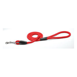Guinzaglio per cani tubolare con dettagli in plastica XS -  1,2 cm|Lunghezza 120 cm Rosso