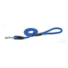 Guinzaglio per cani tubolare con dettagli in plastica S -  1,5 cm|Lunghezza 120 cm Blu
