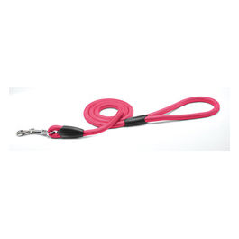 Guinzaglio per cani tubolare con dettagli in plastica S -  1,5 cm|Lunghezza 120 cm Rosa