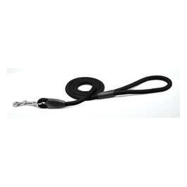 Guinzaglio per cani tubolare con dettagli in plastica S -  1,5 cm|Lunghezza 120 cm Nero