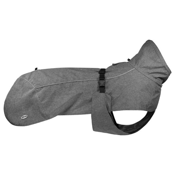 Record Impermeabile antivento cani Makalu XXL - lunghezza dorso 55 cm Grigio