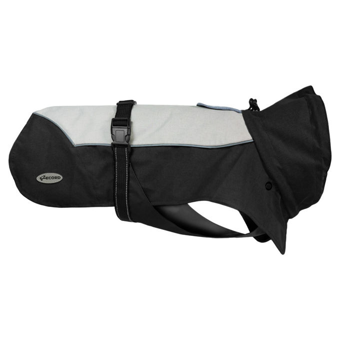 Record Impermeabile antivento cani Sanford S - Lunghezza dorso 35 cm NeroGrigio