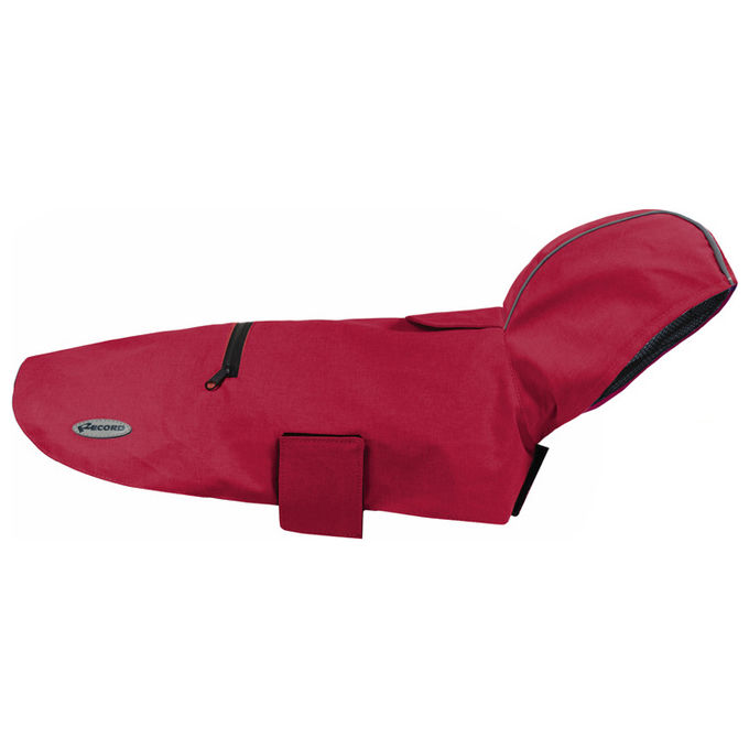 Record Impermeabile antivento cani Diran 4XL - Lunghezza dorso 65 cm Rosso