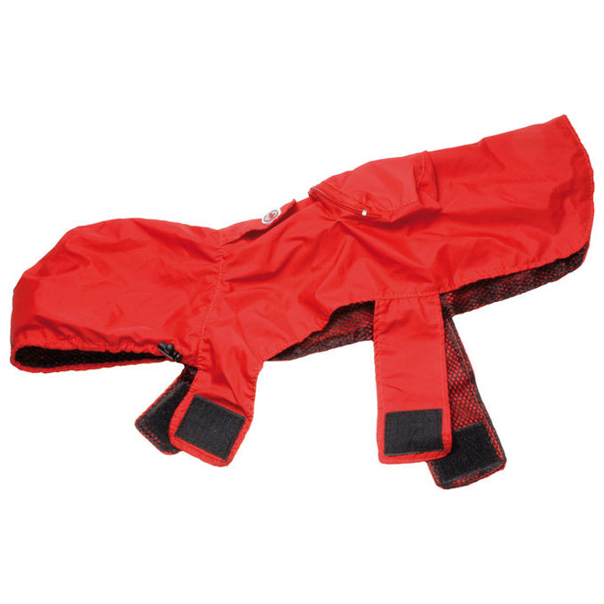 Record Impermeabile tascabile cani Pocket XXL - Lunghezza dorso 60 cm Rosso
