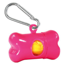 Micro dispenser per sacchetti igienici per cani 3 x 5,5 x 3 cm Fucsia