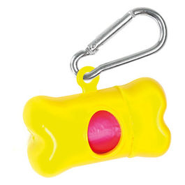 Micro dispenser per sacchetti igienici per cani 3 x 5,5 x 3 cm Giallo