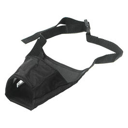 Museruola per cani in nylon XXS Nero