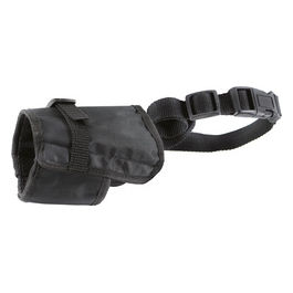 Museruola per cani regolabile in nylon XS Nero