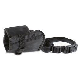 Museruola per cani regolabile in nylon M Nero