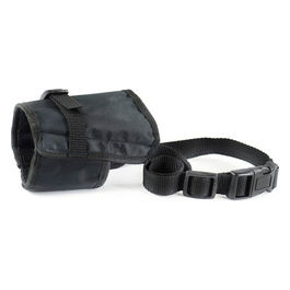 Museruola per cani regolabile in nylon L Nero