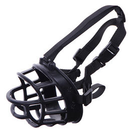 Museruola per cani in silicone XL Nero