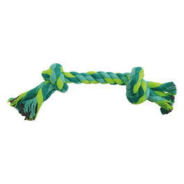 Osso in cotone alla menta per cani L - 25 cm GialloVerde