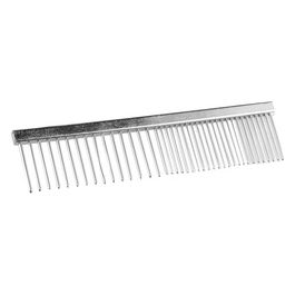 Pettine in metallo doppia dentatura XS - 12 x 3 cm 